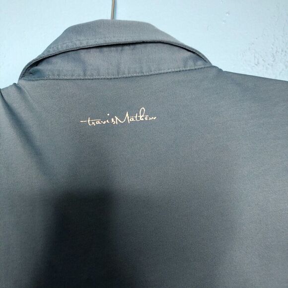 Travis Matthew Shirt Mens Extra Extra Large XXL Blue Polo Golf Embroidered Pima - Picture 8 of 8